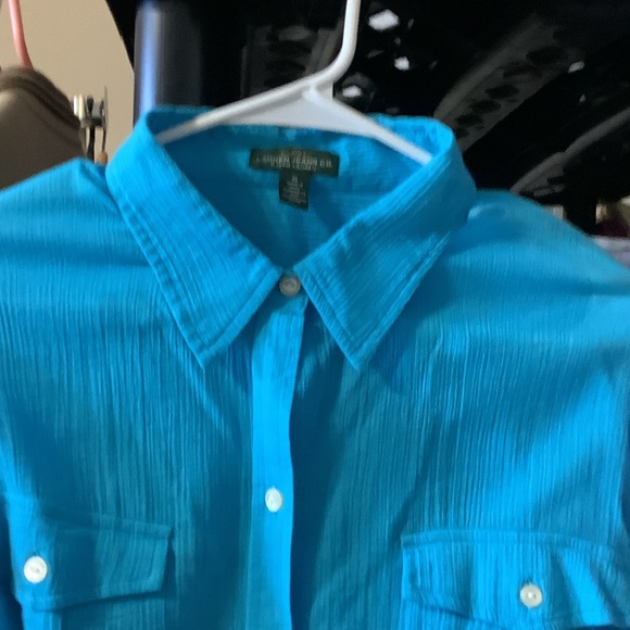 Ralph Lauren Vibrant Blue Blouse - Picture 3 of 10